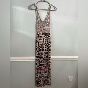 Forever 21 Blush Beaded Maxi Dress